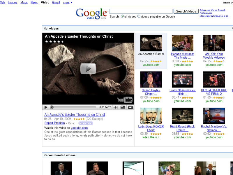 Google Video - Featured Video