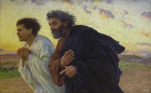 Burnand_Disciples Eeugen Burnand, The Disciples Running to the Sepulchre, 1898.