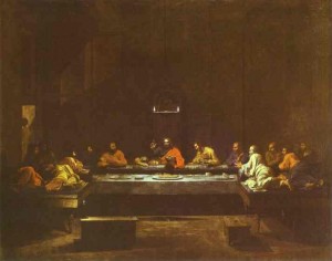 Last Supper Poussin Nicolas Poussin, "The Last Supper," 1640s.