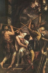 Thorns Titian Titian, "Christ Crowned with Thorns," 1540