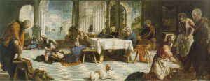 Washing Feet Tintoretto Tintoretto, "Christ Washing the Feet of His Disciples," c. 1547-49