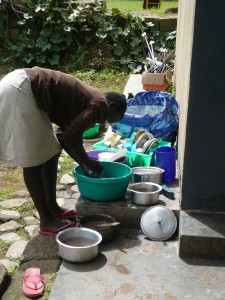 no kitchen No full-sized kitchen or running water? No problem! Just use your back porch.