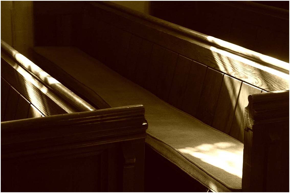 Lay your gifts on the padded bench