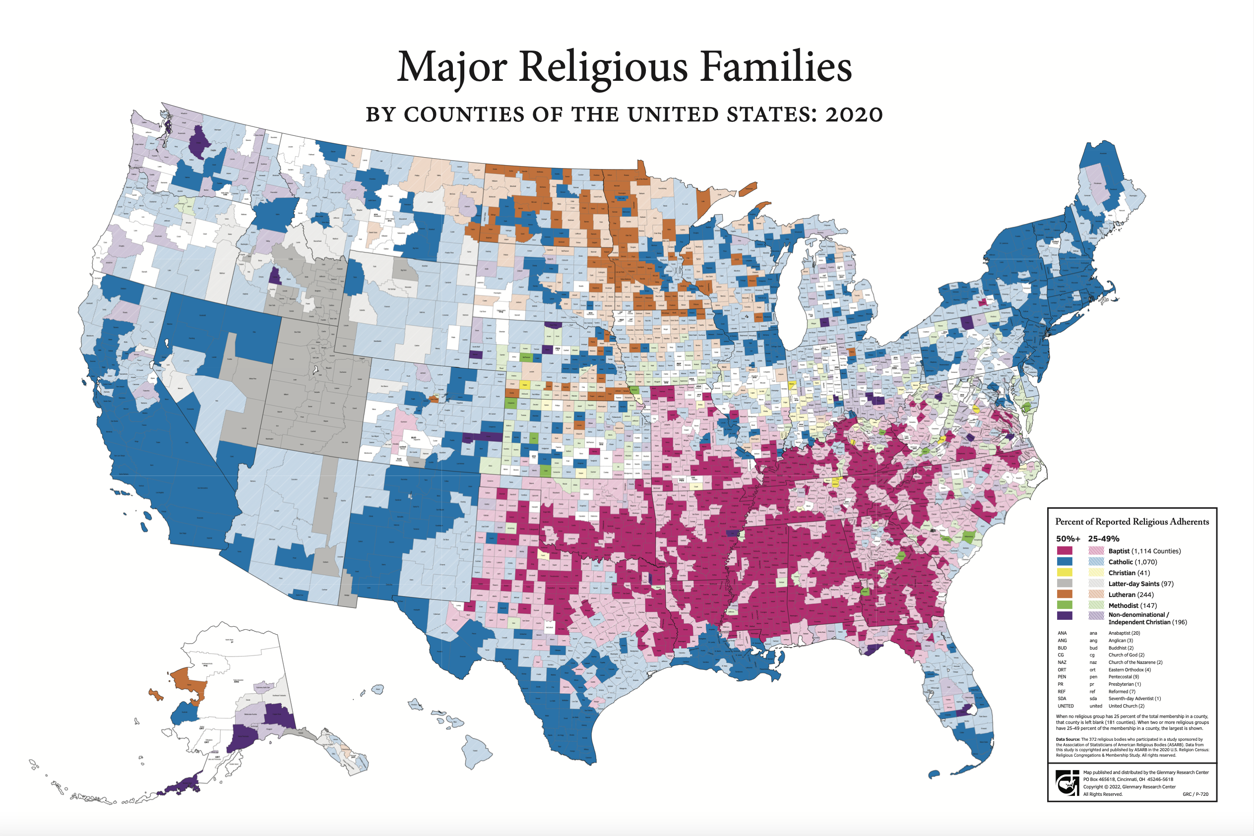 2020 US Religion Census Just Dropped