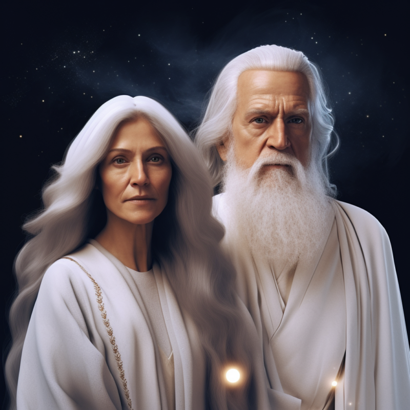 AI Generated Imagery of Repentance Heavenly Parents and Moses Vision