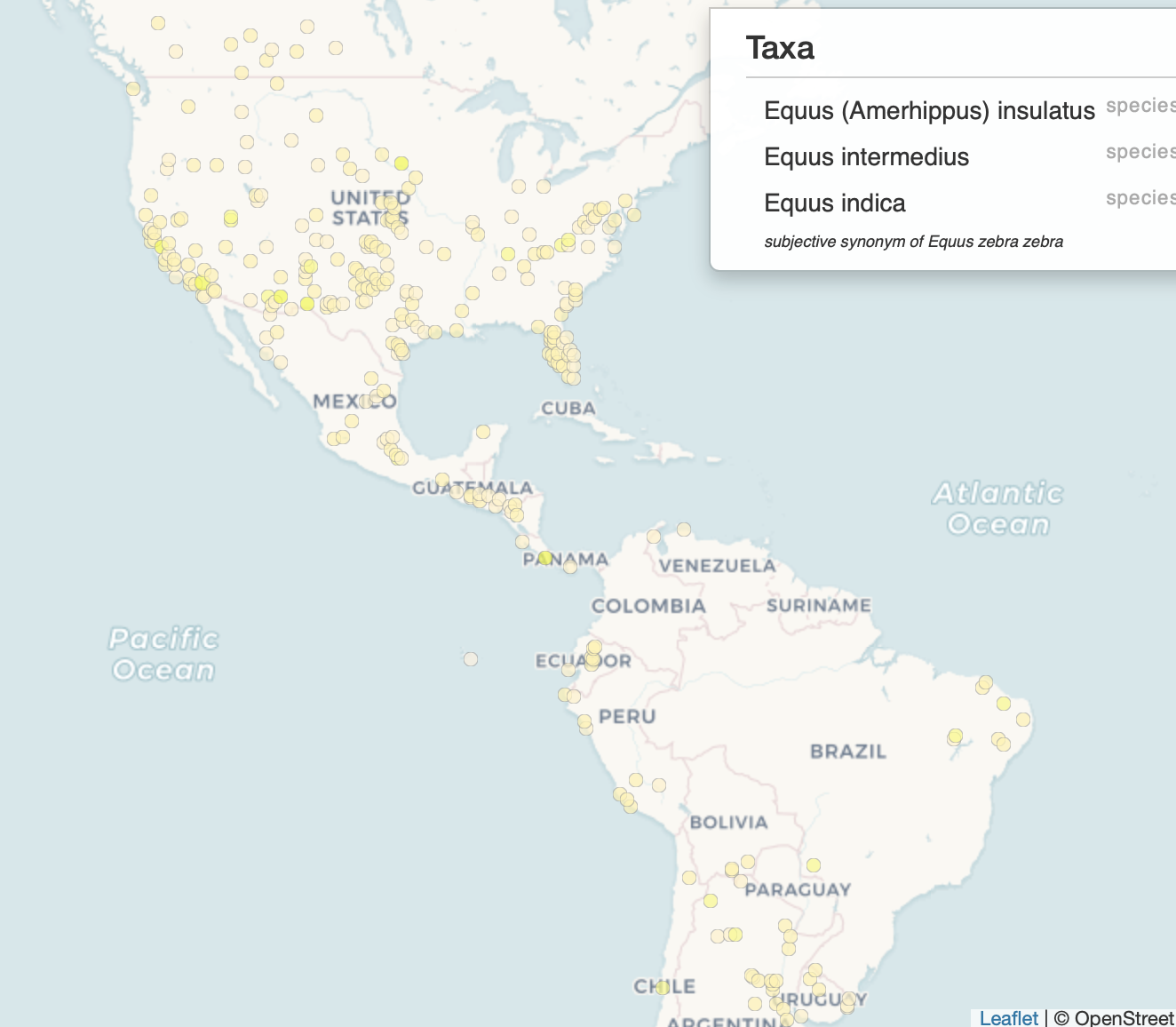 Ancient Horses in the Americas, False Negatives, and the Paleobiology Database