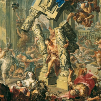 Georg Platzer, Samsons Rache (detail),circa 170-1740