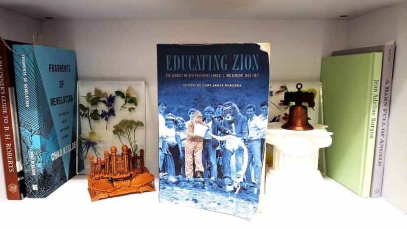 A copy of Educating Zion: The Diaries of BYU President Ernest L. Wilkinson, 1952–1971